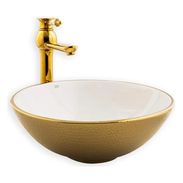 Lena E-5005A Tezgah Üstü Porselen Lavabo