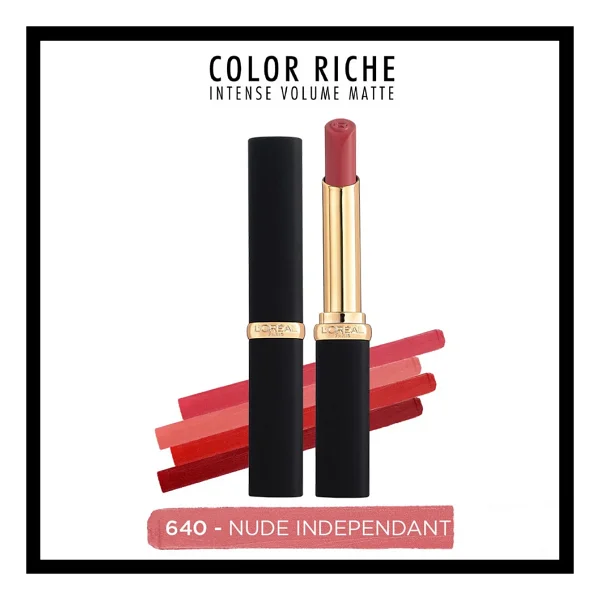 L'Oreal Paris Color Riche Intense Volume Matte 640 Nude Independant Stick Ruj