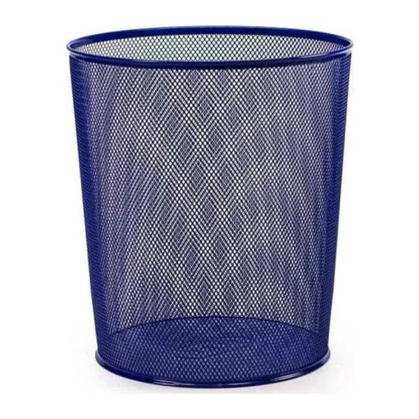 Mas 854 10 lt Metal Tam Perforeli Lacivert Çöp Kovası