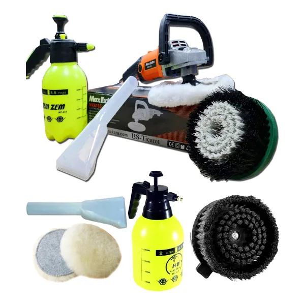 Max Extra Devir Ayarlı Koltuk Yıkama ve Koltuk Fırçalama Makinası 1200 Watt