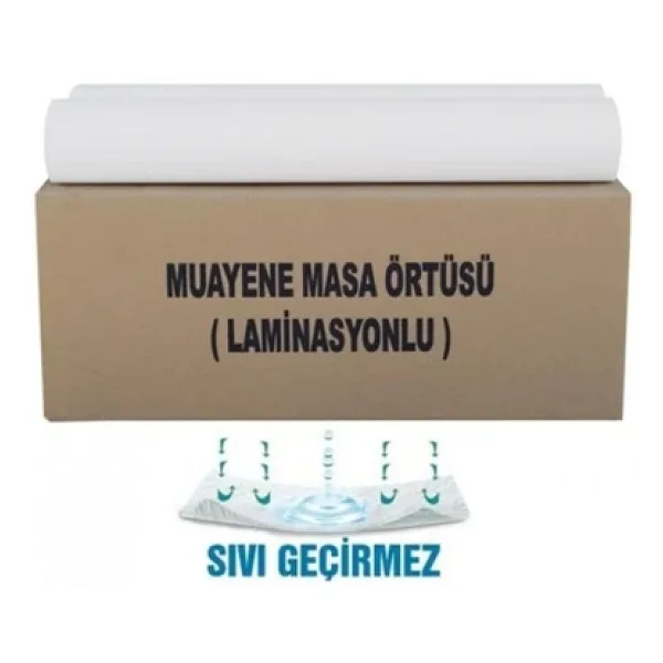 Medikalcim Muayene Masa Örtüsü Laminasyonlu 100 metre-En:51 cm Lamineli 1 Adet Rulo