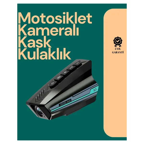 Mey İthalat GoLook Destekli Motosiklet Kask Kamerası - 50 Saat Pil, Geniş Açı