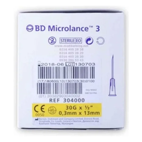 Mezoterapi İğnesi 30G 13 Mm