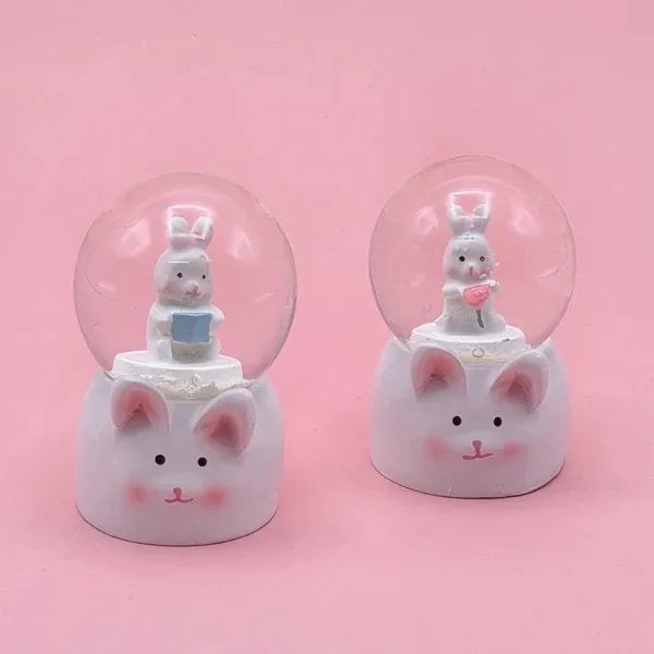 TTT Mini Boy Tavşan Tasarımlı Işıklı Kar Küresi