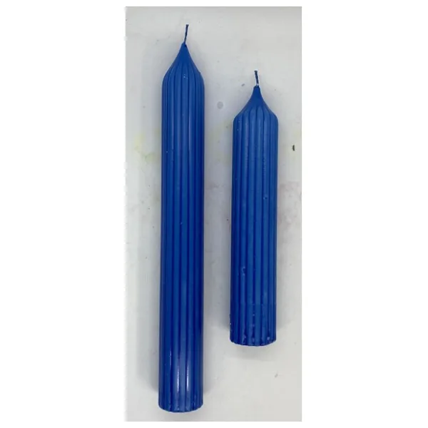 Missi 2li Saks Mavisi Uzun Mum(3,5 cm Çap) - 2 Adet