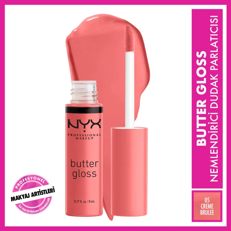 NYX Makeup Butter Gloss Creme Brulee Dudak Parlatıcısı