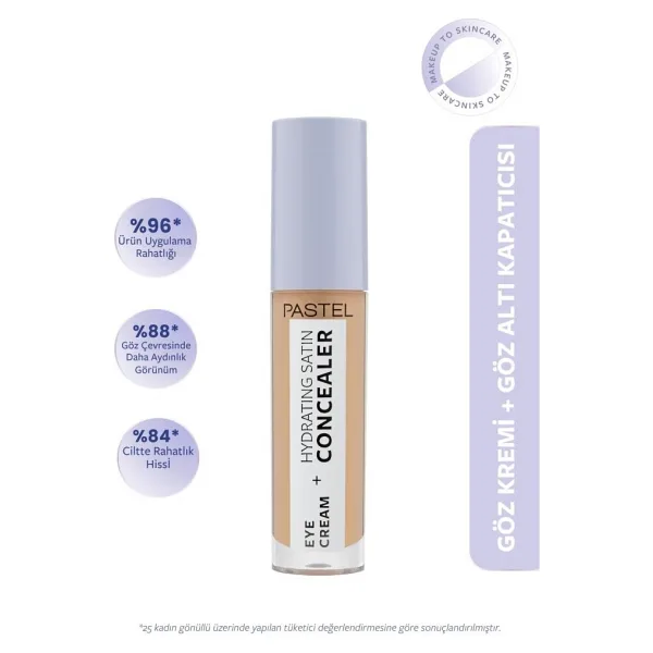 Pastel Eye Cream + Hydrating Satin 66 Deep Medium 4.3 ml Likit Kapatıcı