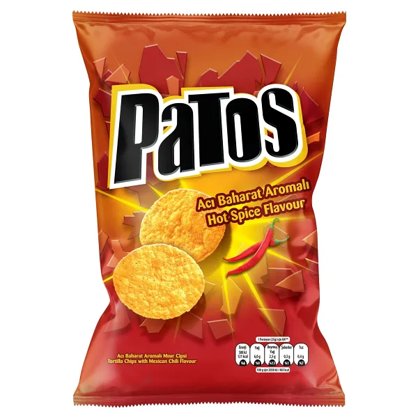 Patos Acı Baharatlı Parti Boy Cipsi 185 gr