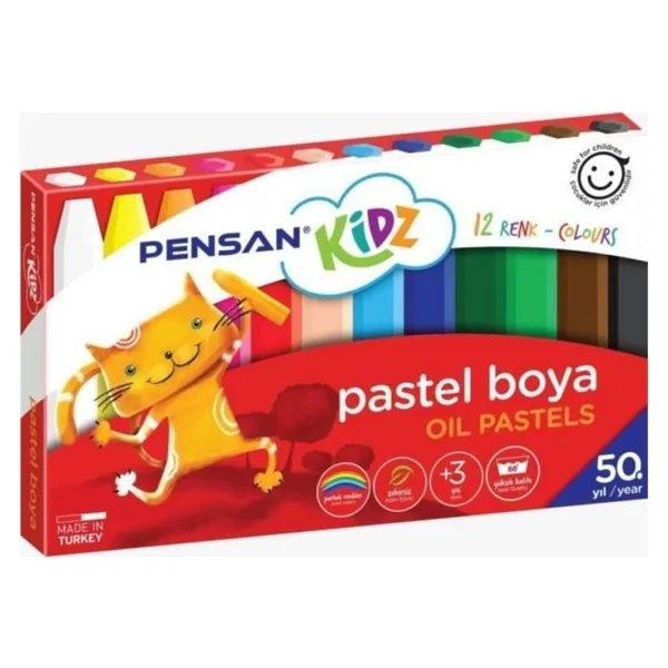 Pensan Kidz 12'li Yağlı Pastel Boya