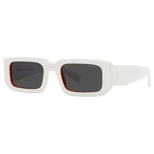 Prada PR 06YS 17M5S0 White-Dark Grey Erkek Güneş Gözlüğü