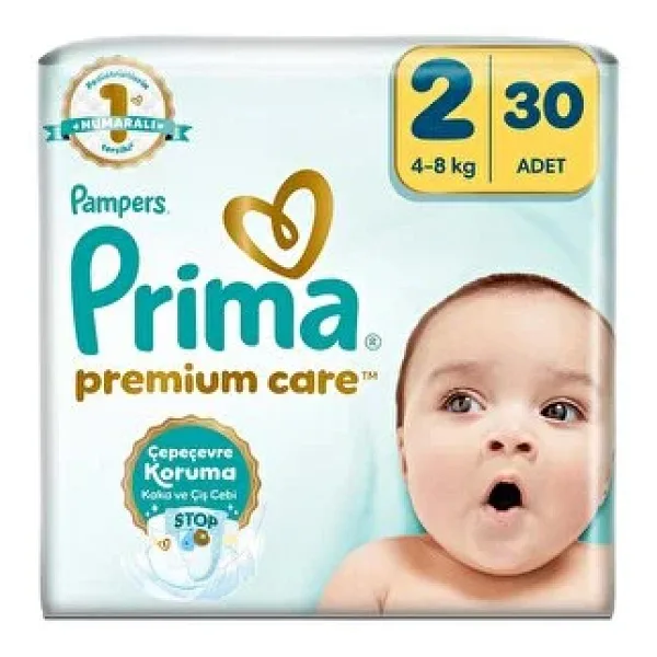 Prima Premium Care 2 Numara Mini 30'lu Bebek Bezi