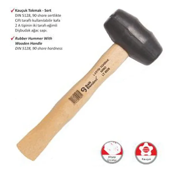 S.D. Ağaç Saplı Lastik Tokmak No:60