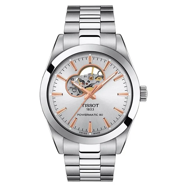 Tissot Gentleman Powermatic 80 Open Heart T127.407.11.031.01 Gümüş Erkek Kol Saati