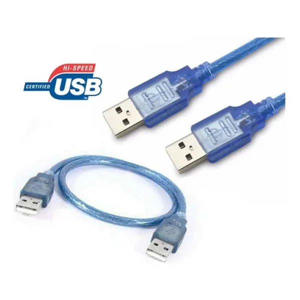 USB Erkek Erkek Kısa USB Kablo İki Ucu Erkek Usb Kablo Uzatma