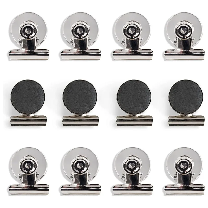 Valkyrie 12 Adet Mıknatıslı Mandallı Buzdolabı Magnet Fotoğraf Kağıt Evrak Tutucu