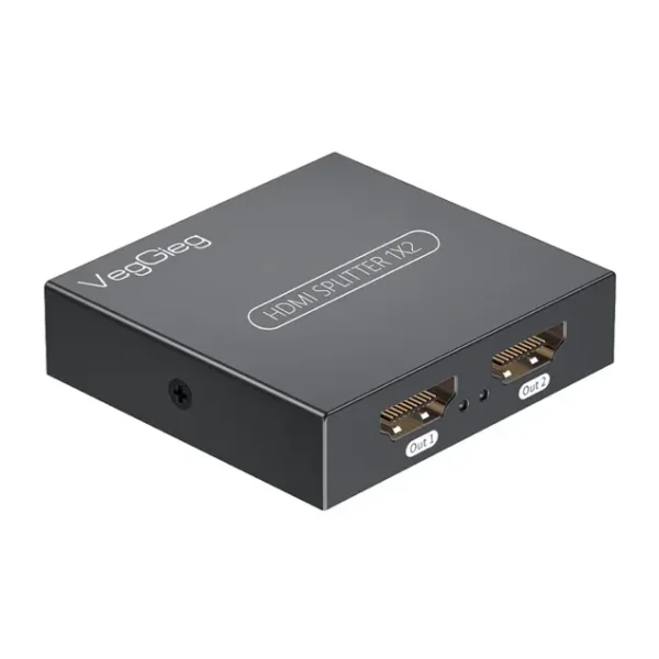 Veggieg 4K 30Hz 1 Giriş 2 Çıkış HDMI Splitter Görüntü Ayırıcı Bölücü Adaptör