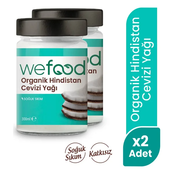 Wefood Organik Hindistan Cevizi Yağı 300 ml 2'li