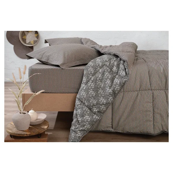 Yataş Mix&Match Thalia Antrasit 195x215 Cm Çift Kişilik Yorgan