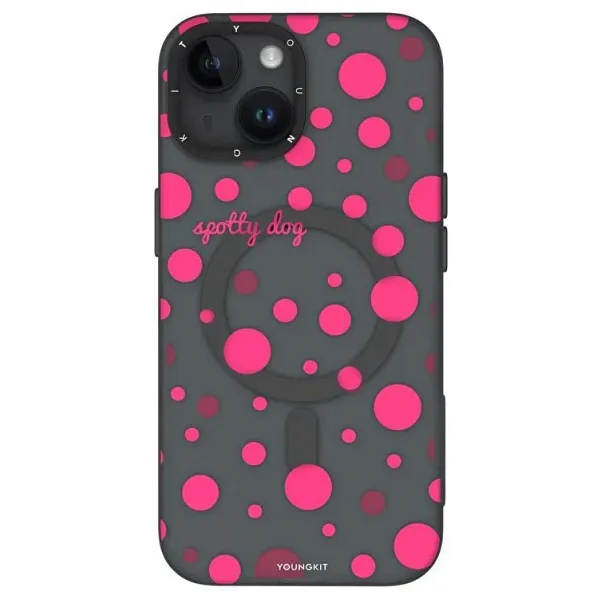 Youngkit Polka Dots iPhone 15 Magsafe Uyumlu Kılıf