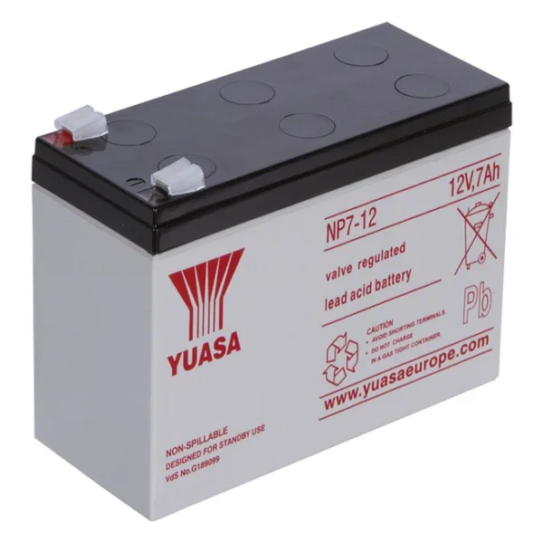 Yuasa NP7-12 12 V 7 Ah Bakımsız Kuru Akü