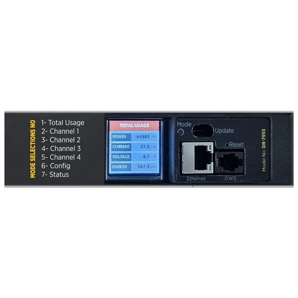 ZeroU 2xSchuko - 20xC13 - 4xC19 Kilitli Soketli, 4x16A Sigortalı Smart PDU