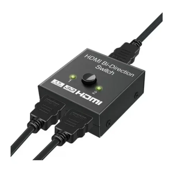 2 Port Çift Yönlü HDMI ÇOKLAYICI BÖLÜCÜ Splitter Switch Çoğaltıcı