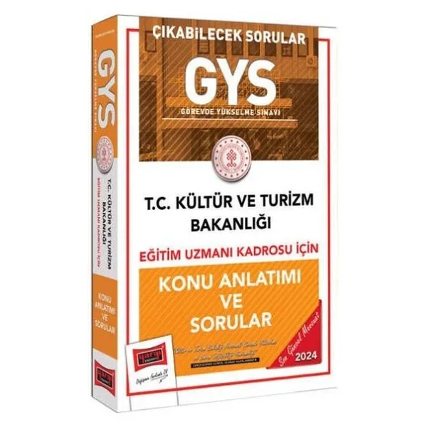 2024 GYS Kültür ve Turizm Bakanlığı Eğitim Uzmanı Kadrosu İçin Konu Anlatımı ve Sorular