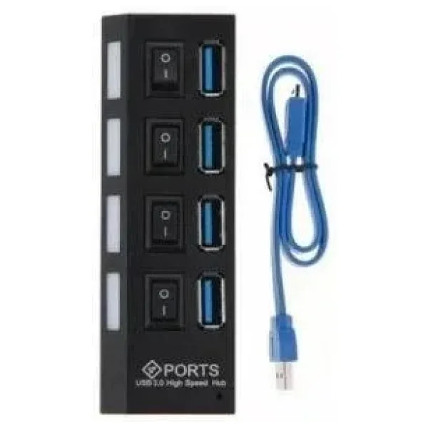 4 Port USB 3.0 Çoklayıcı On Off Anahtarlı