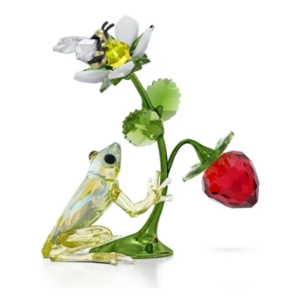 5667599 Swarovski Ev Dekorasyonu Idyllıa:frog, Bee And Strawberry