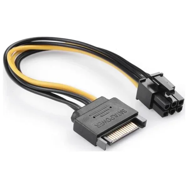 6 Pin Ekran Kartı Sata Power Kablosu