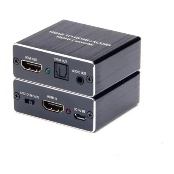 Anunnaki Hdmı + Audio Out Ayırıcı Extractor Converter Spdıf Toslink Optik 3.5Mm Ses Çıkışlı 4K