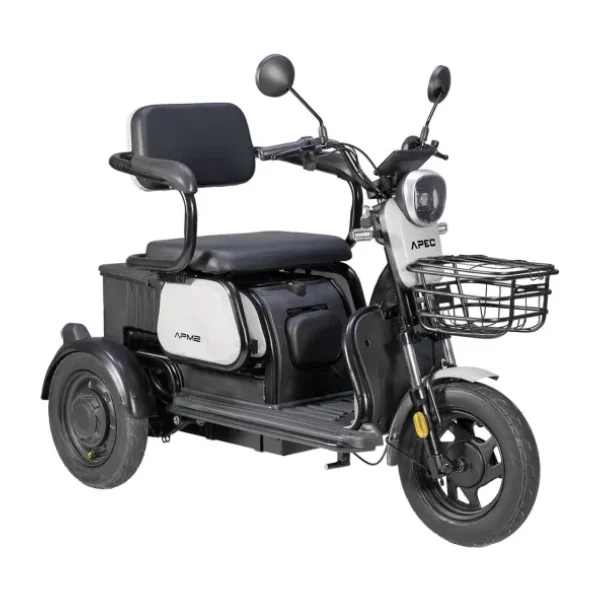 Apec APM2 1000 W 3 Tekerlekli Elektrikli Motosiklet Beyaz