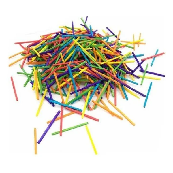 Art & Art Ahşap Kibrit Çöpü RENKLİ 250'li Paket (5 cm)