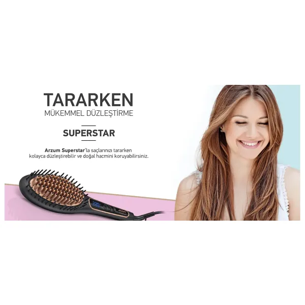 Arzum AR5036 Superstar Saç Düzleştirici Tarak
