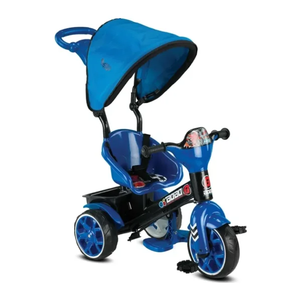 Babyhope 121 Bobo Speed Tenteli Mavi 3 Tekerlekli Bisiklet