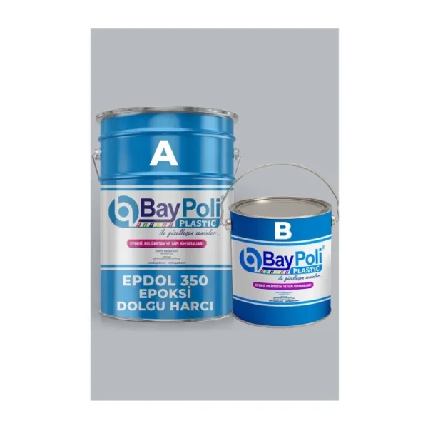 Baypoli Epdol 350 Epoksi Beton, Çatlak, Tamir, Düzeltme, Mortar Zemin Kaynaştırma Harcı 10KG - Gri