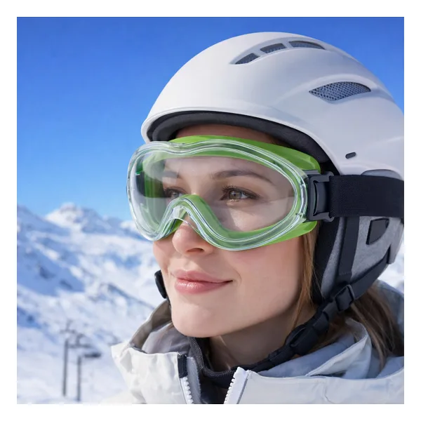 Bellasimo Kayak Snowboard Gözlüğü Buğulanmaz Değiştirilebilir Şeffaf Camlı Antifog Kar Gözlük