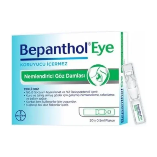 Bepanthol Eye Nemlendirici Tekli Doz 20X0.5ml Flakon