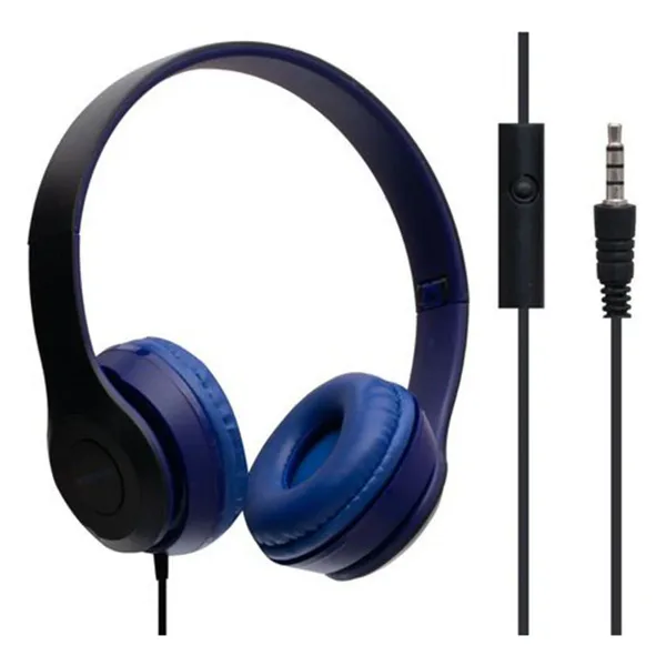 Borofone Bo5 Hi-Fi Stereo Mikrofonlu Kablolu Kulak Üstü Kulaklık - 40Mm Sürücülü, 3.5Mm Jack Girişli (Mavi)