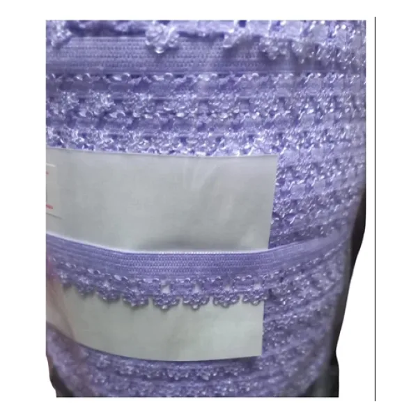 Çamaşır Lastiği Dantelli 1 Cm 1 Metre Lila