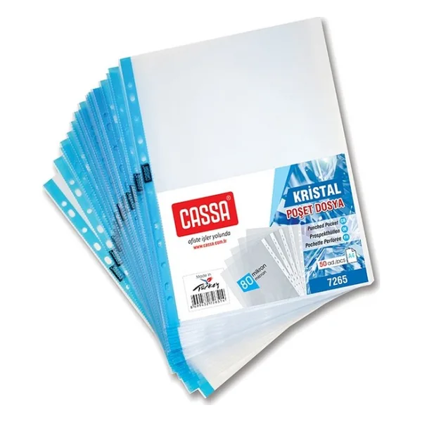 Cassa Kristal Poşet Dosya 100 Mikron
