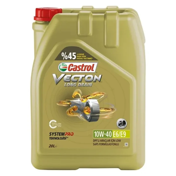 Castrol Vecton Long Drain 10W-40 E6/E9 20 lt Motor Yağı