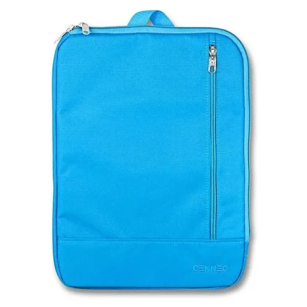 Cennec Dikey Mavi Evrak ve Laptop/Notebook Çantası - 15,6 inç Uyumlu - Erkek