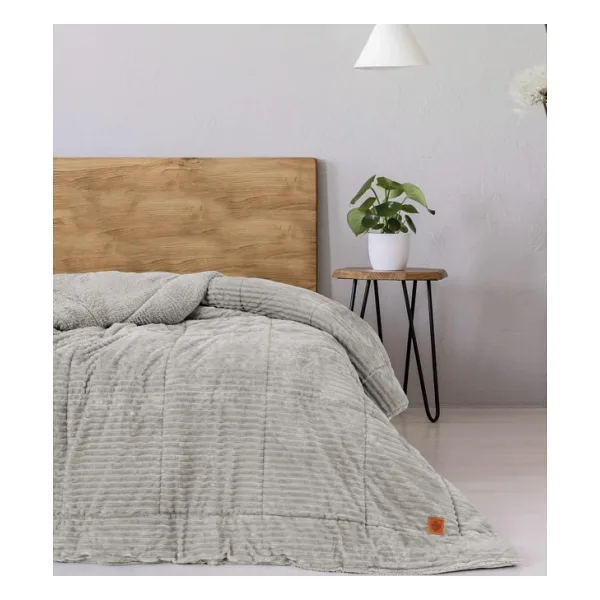 Cotton Box Wave Gri 195x215 cm Çift Kişilik Yorgan