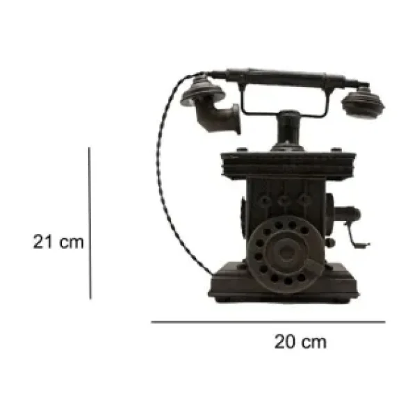 Dekoratif Metal Telefon