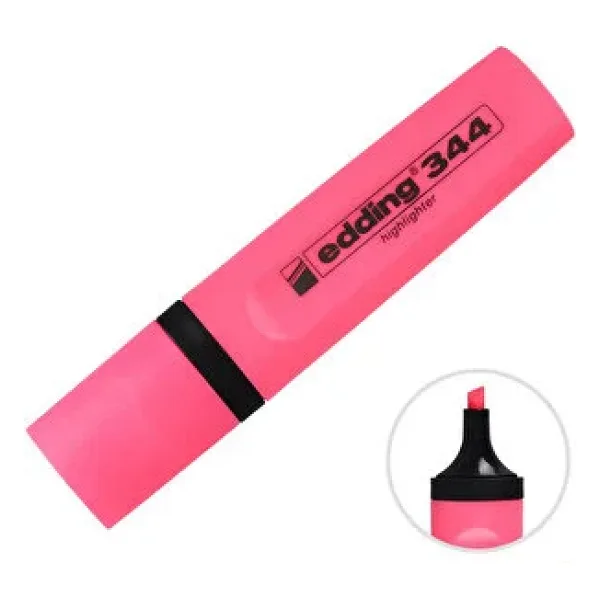 Edding E-344 Pembe Fosforlu Kalem