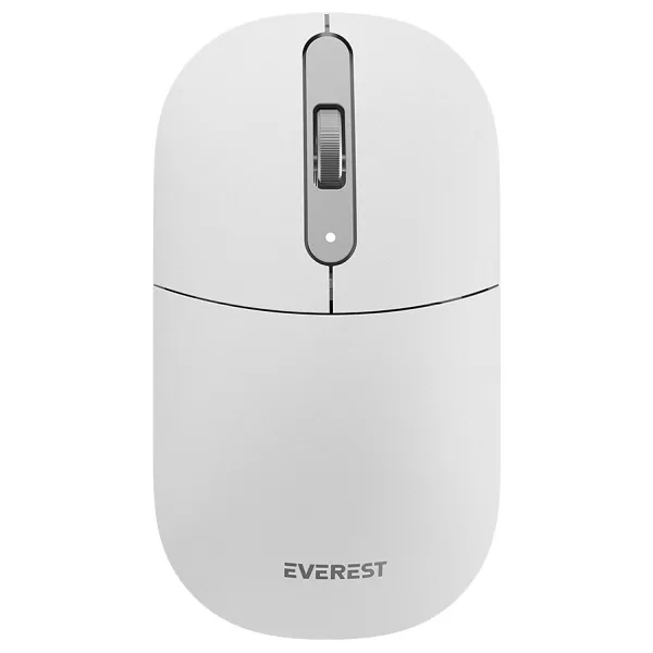 Everest SMW-384 Beyaz Sessiz Optik Kablosuz Mouse