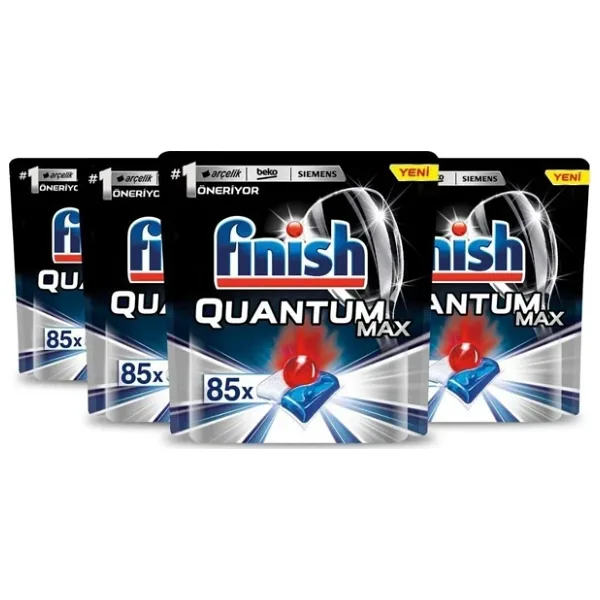 Finish Quantum Max Bulaşık Makinesi Tableti 85'li 4 Adet
