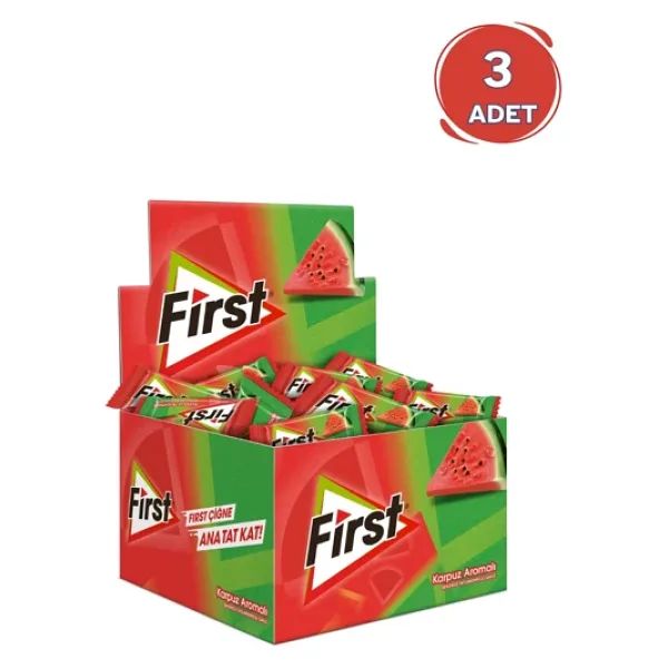 First Karpuz Aromalı Tekli Sakız 1,7 gr - 600 Adet