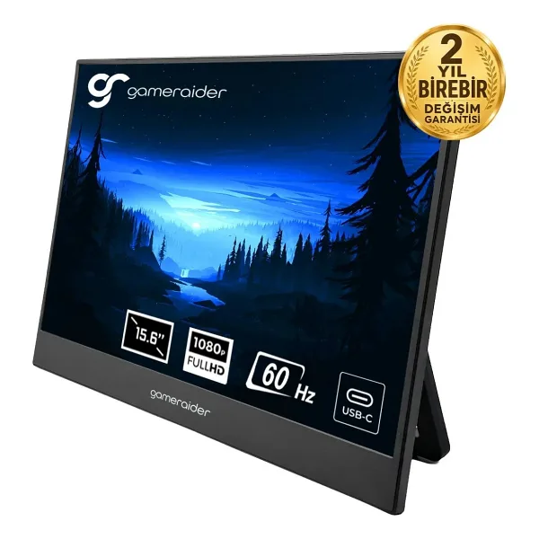 GameRaider P15 15.6" 20 ms Full HD IPS 60 Hz Taşınabilir Monitör